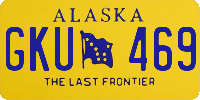 AK license plate GKU469