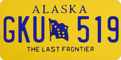 AK license plate GKU519