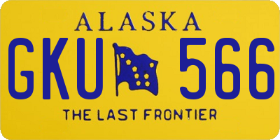AK license plate GKU566