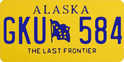 AK license plate GKU584