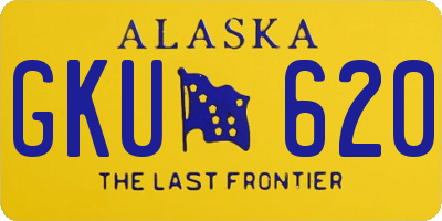 AK license plate GKU620