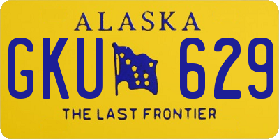 AK license plate GKU629
