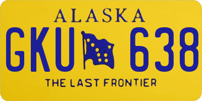 AK license plate GKU638