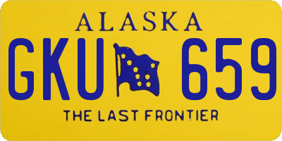 AK license plate GKU659