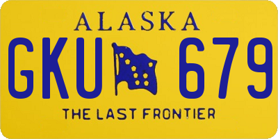 AK license plate GKU679