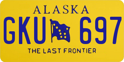 AK license plate GKU697
