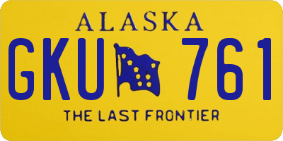 AK license plate GKU761