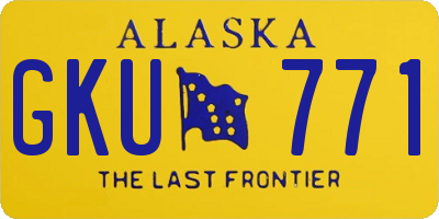 AK license plate GKU771