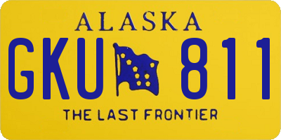 AK license plate GKU811