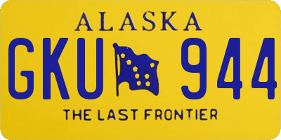 AK license plate GKU944