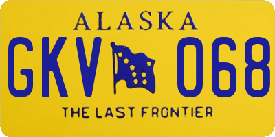 AK license plate GKV068