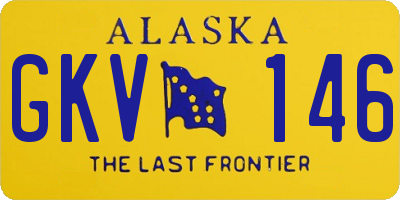 AK license plate GKV146