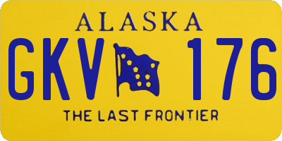 AK license plate GKV176