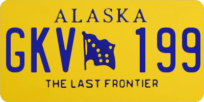 AK license plate GKV199