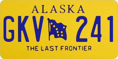 AK license plate GKV241