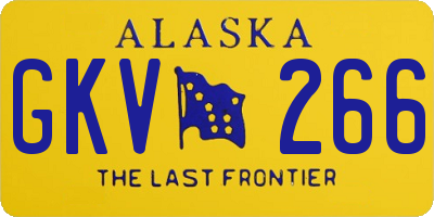 AK license plate GKV266