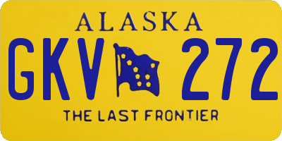 AK license plate GKV272