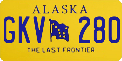 AK license plate GKV280