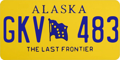 AK license plate GKV483