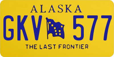 AK license plate GKV577