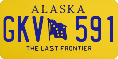 AK license plate GKV591