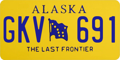 AK license plate GKV691