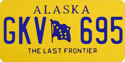 AK license plate GKV695
