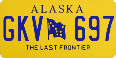 AK license plate GKV697