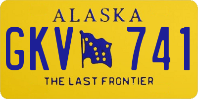 AK license plate GKV741