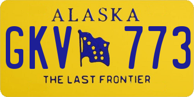 AK license plate GKV773