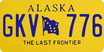 AK license plate GKV776