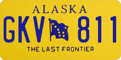 AK license plate GKV811