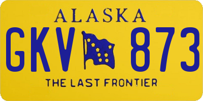 AK license plate GKV873
