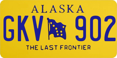 AK license plate GKV902