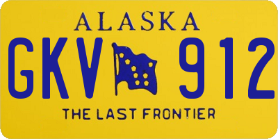 AK license plate GKV912