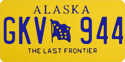 AK license plate GKV944