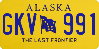 AK license plate GKV991