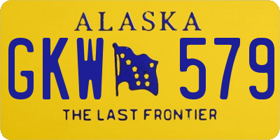 AK license plate GKW579