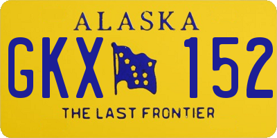 AK license plate GKX152
