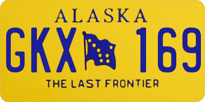 AK license plate GKX169
