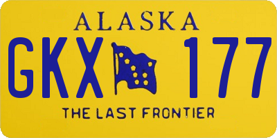 AK license plate GKX177