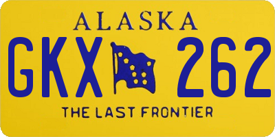 AK license plate GKX262