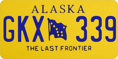 AK license plate GKX339