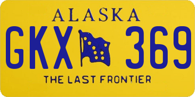 AK license plate GKX369