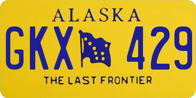 AK license plate GKX429