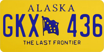 AK license plate GKX436