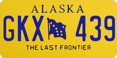 AK license plate GKX439