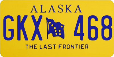 AK license plate GKX468