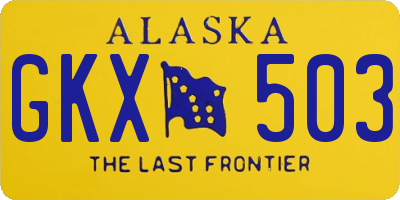AK license plate GKX503