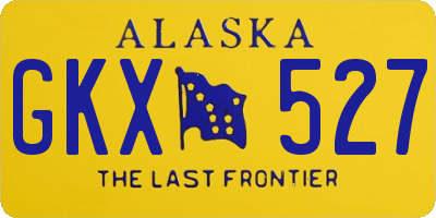 AK license plate GKX527